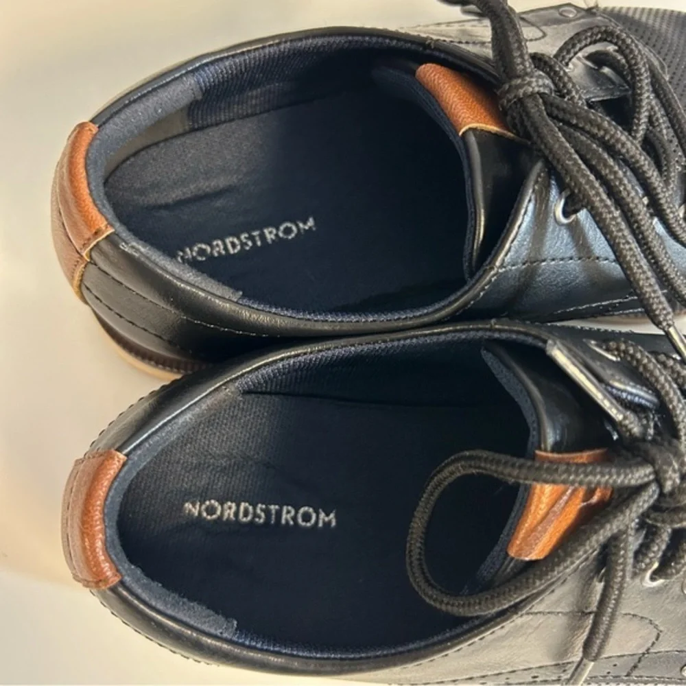 Nordstrom Boys Black Dress‎ Shoes Size 5M